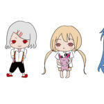 デフォルメしたキャラクターのイラスト
