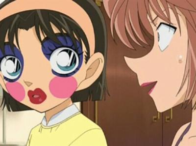 顔のバランスを崩したアニメの例
