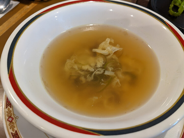 茨戸ガーデン・ノースヒルの中華スープ